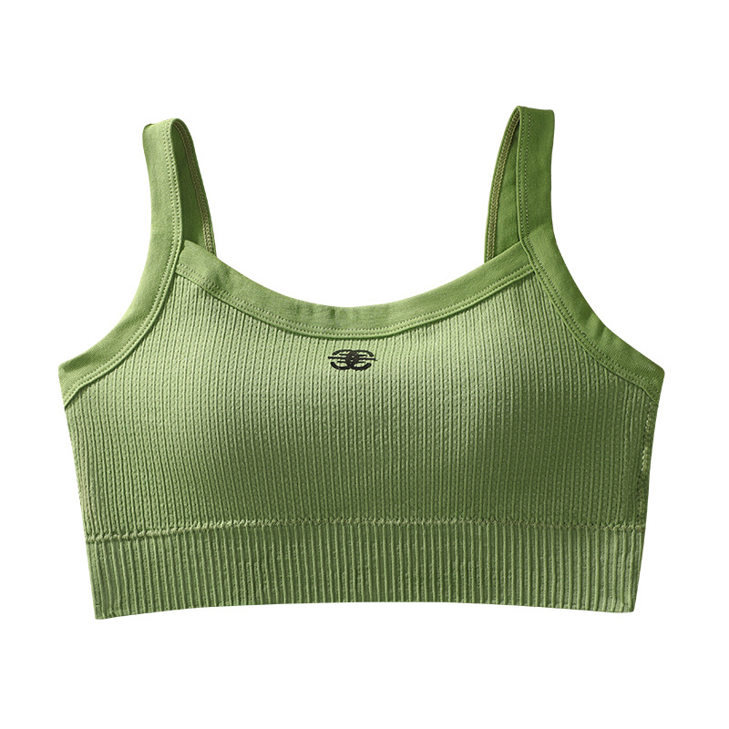 New Cup integrated one-word beauty back tube top underwear wireless comfortable breathable sports vest push up bra for women
