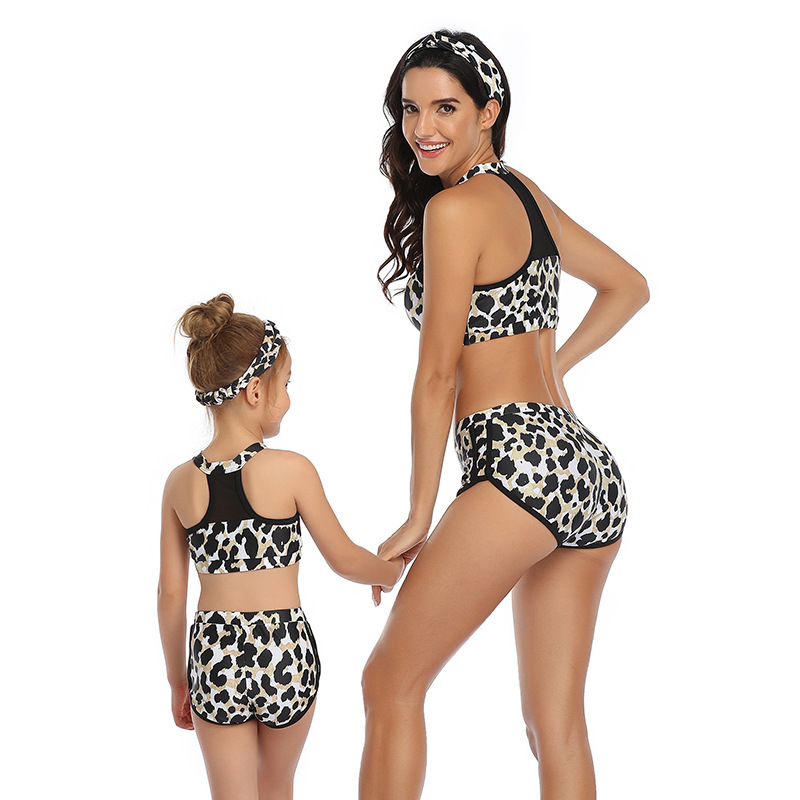 Hi fish cross-border style sports parent-child swimsuit European and American swimsuit Amazon new bikini manufacturers supply