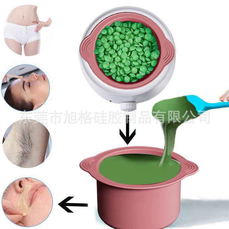 Silicone face mask bowl hair removal melting wax mixing silicone bowl high temperature resistant wax bean bowl beauty film Bowl beauty makeup tools