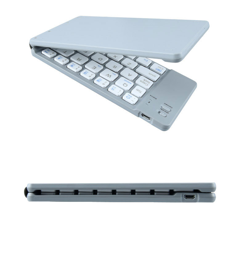 Portable lightweight wireless mini two folding Bluetooth keyboard BT18 mobile phone tablet computer office three system Universal