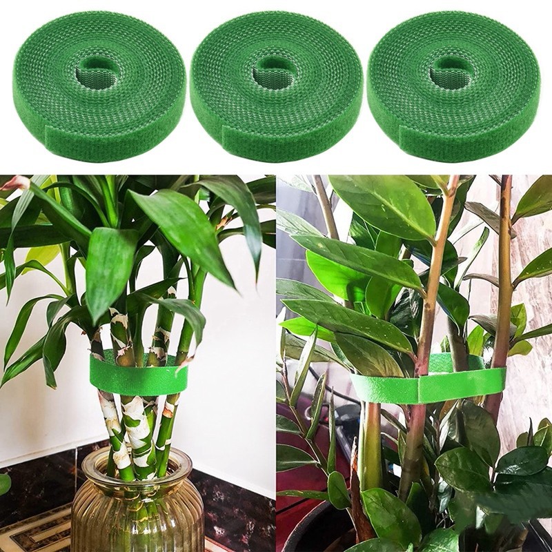 Plant Strap Nylon Plant Bandage Home Garden Plant Shape Tape Hook Back to Back Magic Hook Self Adhesive Strap