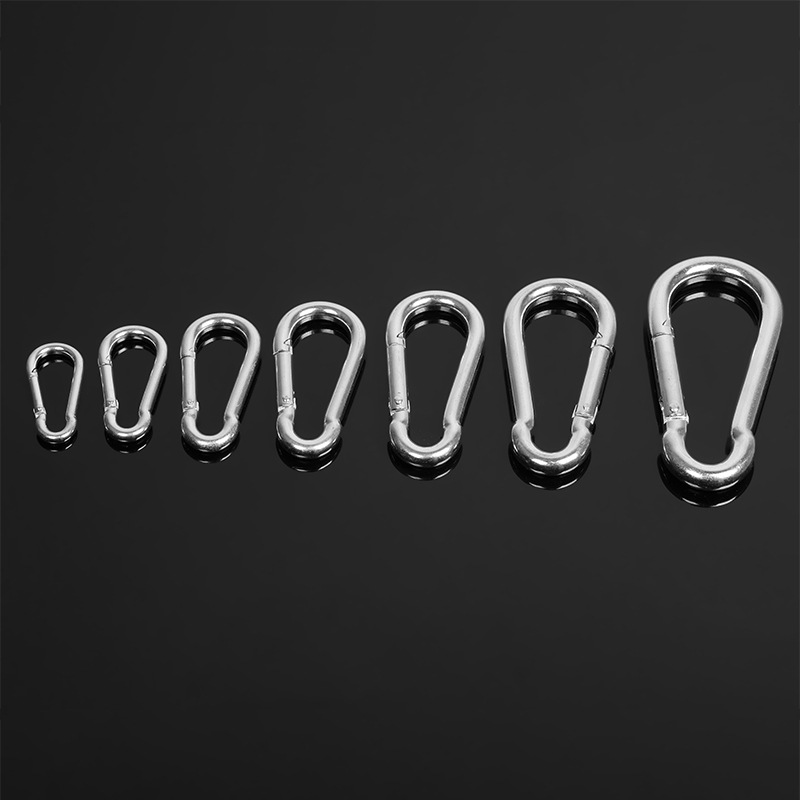 Galvanized spring buckle safety buckle carabiner safety buckle hanging buckle safety hook iron chain rope buckle