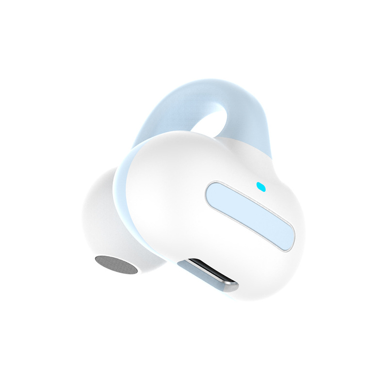 New MS8 Bluetooth Headset Single Ear Double Ear Clip Ear-type Ear-hanging Concept Bone Conduction External Sound Headset TWS
