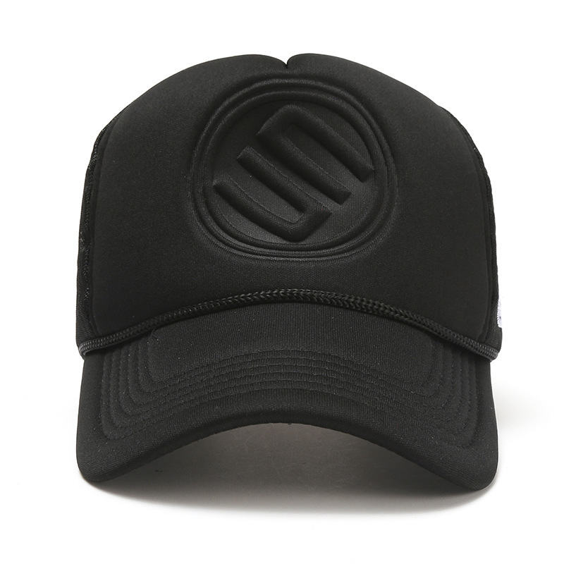 New Tiger Embossed All-match Mesh Cap Spring and Summer Solid Color Cargo Cap Trucks Cap Men and Women Couple Duck Tongue Hat