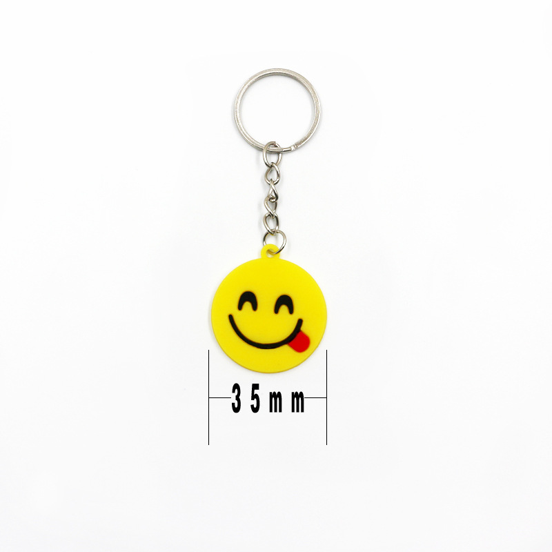 2022 cross-border new PVC software expression bag Keychain Car bag key pendant wholesale