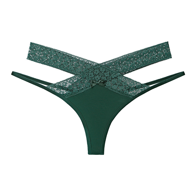 New product seamless girls underwear ice silk sexy low waist women's underwear lace edge briefs female pure desire