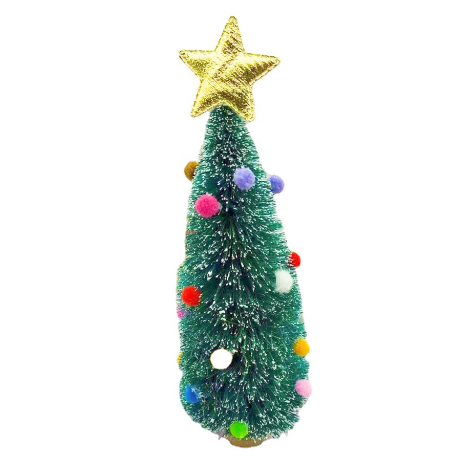 Spot Mini small gift Christmas tree Cedar desktop children's small window setting table Christmas gift decorations