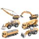 Gangliwei Large Alloy Excavator Toy Engineering Vehicle suit Simulation Crane Crane Children Boys Excavator