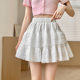 Lace Cake Skirt Women's Summer New Style Skirt Princess Style White Skirt Age-reducing High Waist Elegant Elegant Skirt