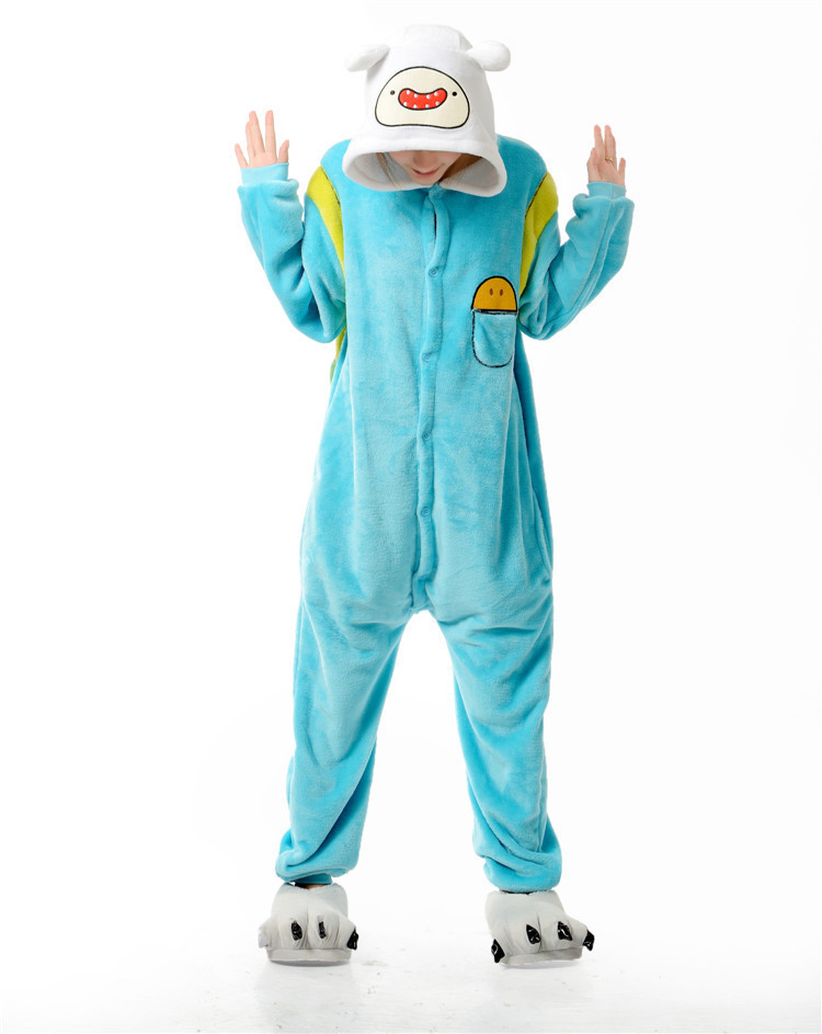 Spring Autumn and Winter Flannel Cartoon Animal Siaman Pajamas Flying Rat Men and Women Couple Long Sleeve Home Clothes Wholesale