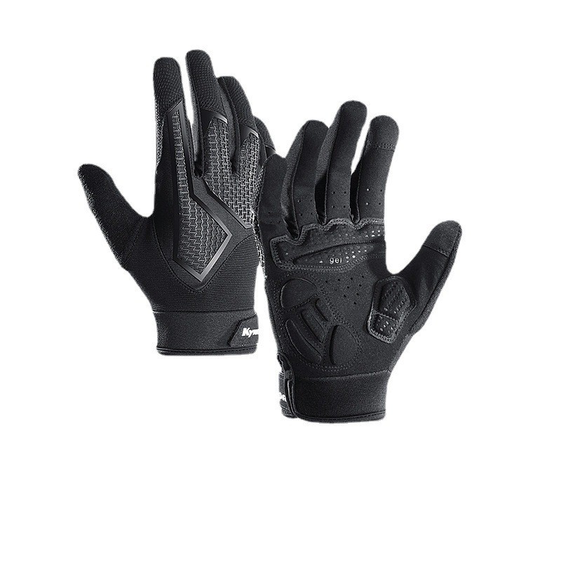 Tactical gloves Sports outdoor spring and autumn cycling gloves long finger microfiber sunscreen wear-resistant anti-slip shock absorption_voghion.com