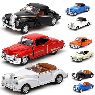 Cross-border foreign trade static classic car alloy car model Kaidi Tiger Ben metal collection gift ornaments jewelry