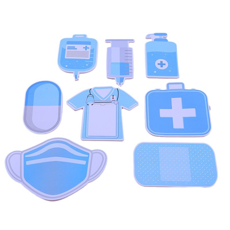 Cross-border health care theme combination post-it notes creative notepad shaped color notepad support custom