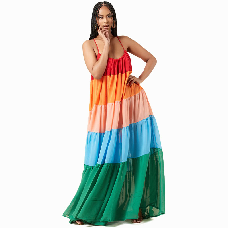 253 Slip Skirt Loose Skirt Women's Fairy Summer Long French Dress Fairy Dress Long Skirt Copper Ammonia Wire