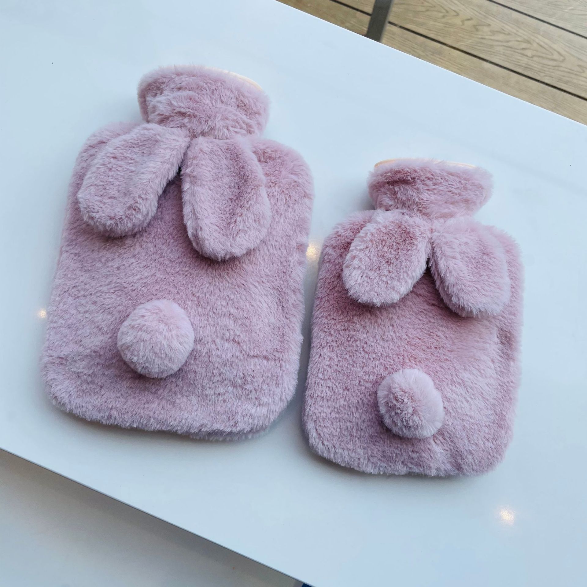 Korean version of rabbit plush warm water bag large number pvc hot water bag water injection hot compress warm hand source spot cross-border hot sale_voghion.com