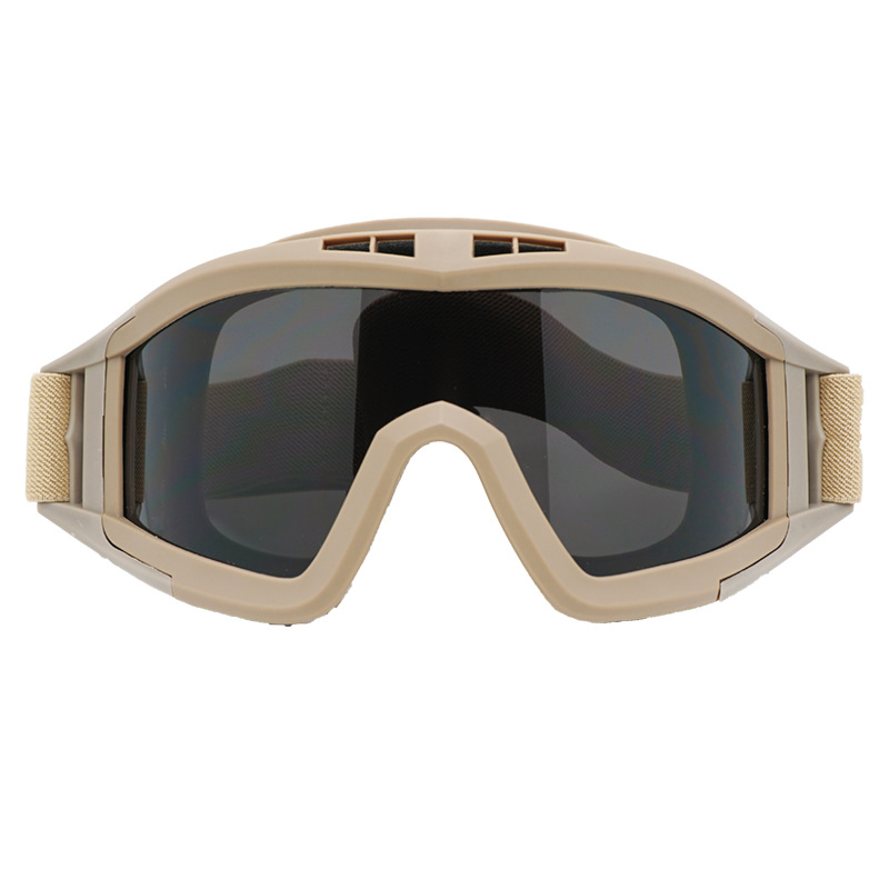 Desert Locust Army Fan Glasses Tactical Goggles Impact-resistant Goggles CS Equipment Army Green Sand-proof Windproof Glasses