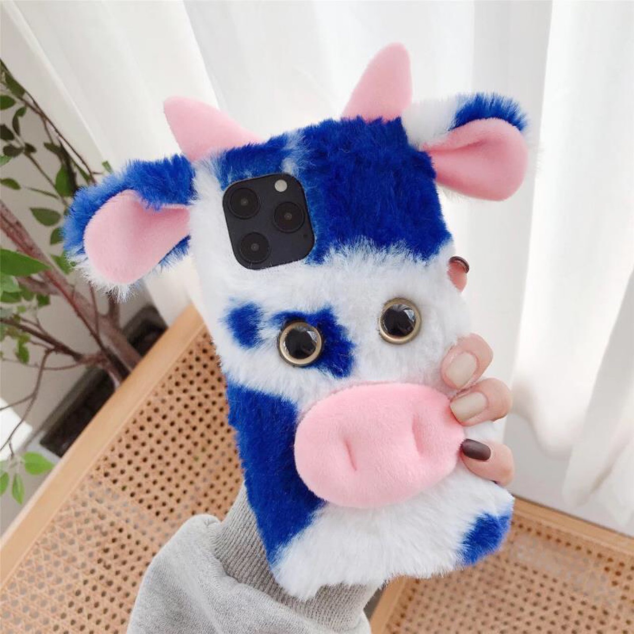 For Samsung Samsung A32 5G LG K40 Motorola plush cow phone case