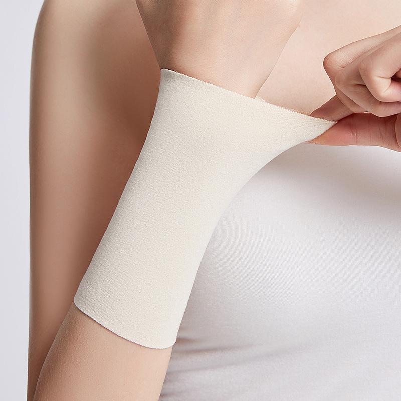 Velvet Wrist Guard Elbow Guard Men's and Women's Spring and Summer Cold-proof Thin Arm Guard Warm Breathable Joint Sweat Wrist Protection Movement