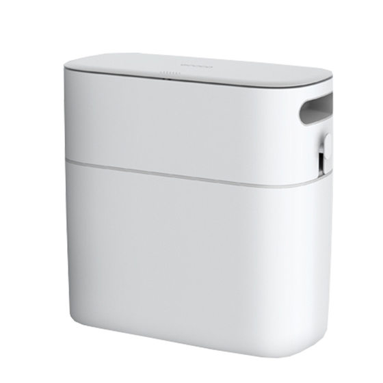Ecoco Italian Coco New Trash Can Household Bathroom Kitchen Gap with Lid Large Automatic Packaging Paper Barrel
