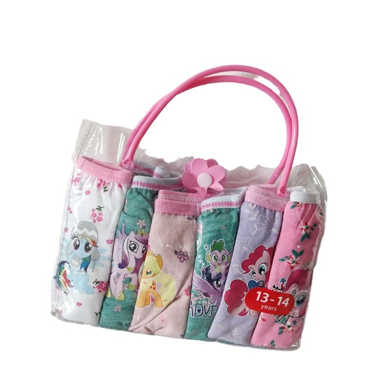 Frozen Women Snow White Pony Cartoon Polly Girls Cotton Briefs Girls' Underwear