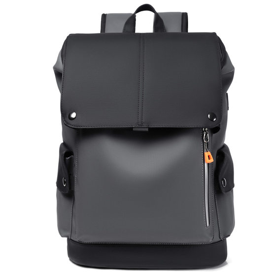 PU leather men's bag trendy backpack men's large capacity travel backpack wholesale tooling function men's backpack