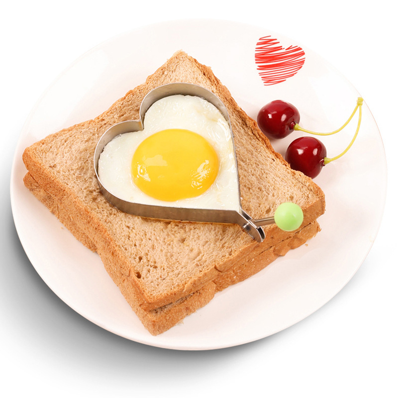 Thickened Stainless Steel Fried Egg Mold Fried Egg Machine Model Artifact Creative Fried Egg Heart-shaped Rice Bunch Mold