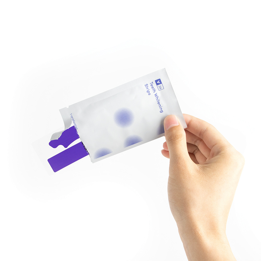 V34 Teeth Patch for Yellow and Stain-removing Strong Whitening and Dazzling White Teeth Patch 7 to 14 Pieces Cross-border Wholesale