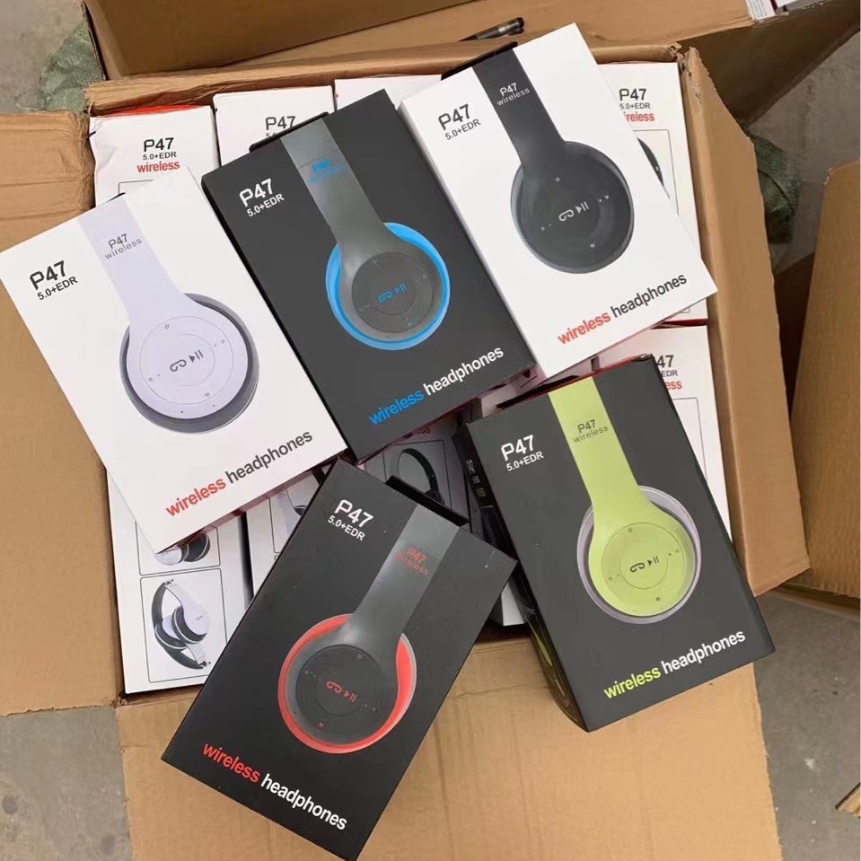 Cross-Border explosion stereo P47 headset 5.0 Bluetooth headset folding P series wireless sports gaming headset