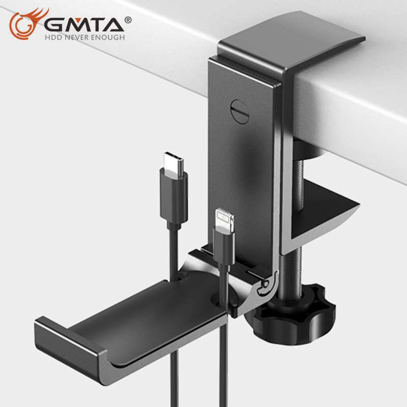 Earphone Holder Storage Rack Metal Headset Holder Rotating Punch-free Backpack Hanger Desktop Game