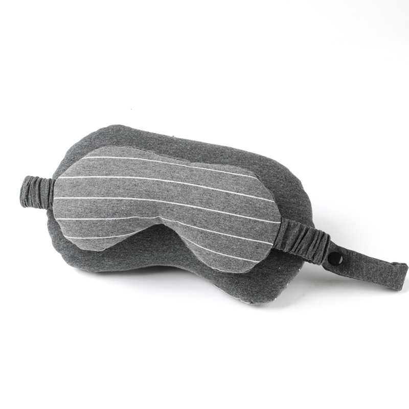Eye mask two-in-one neck pillow sweat cloth foam particle eye mask pillow car travel leisure nap pillow