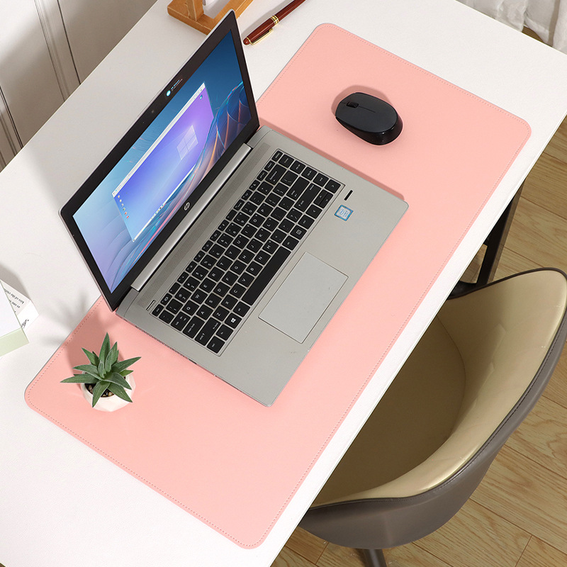 Oversized leather mouse pad office computer wrist pad student children writing pad waterproof non-slip desk pad