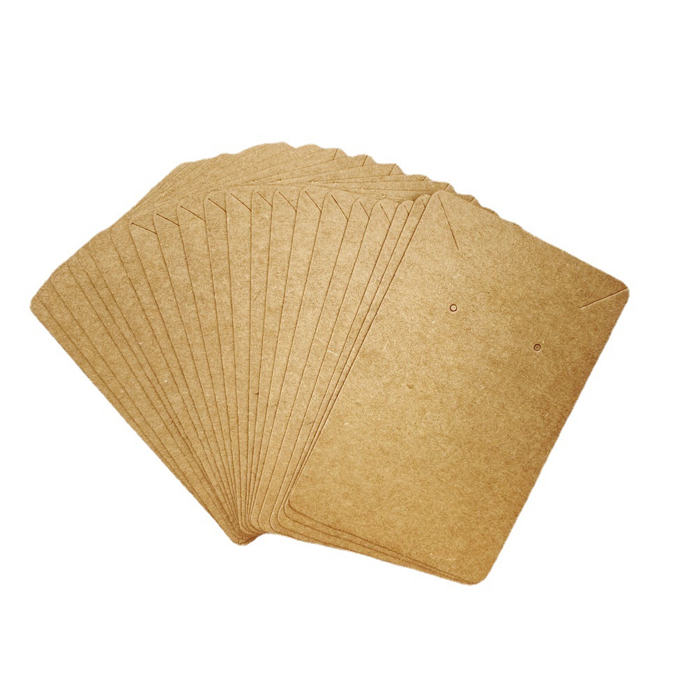 Cowhide Card 6*9 Blank Necklace Cardboard Card Jewelry Paper Card Earrings Ear Studs Cardboard earring cards