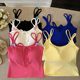 Hot Sweet Spice Girl Bow Sling Beauty Back Vest One-piece Fixed Cup Chest Wrapping Slim Fit Bottoming Tube Top