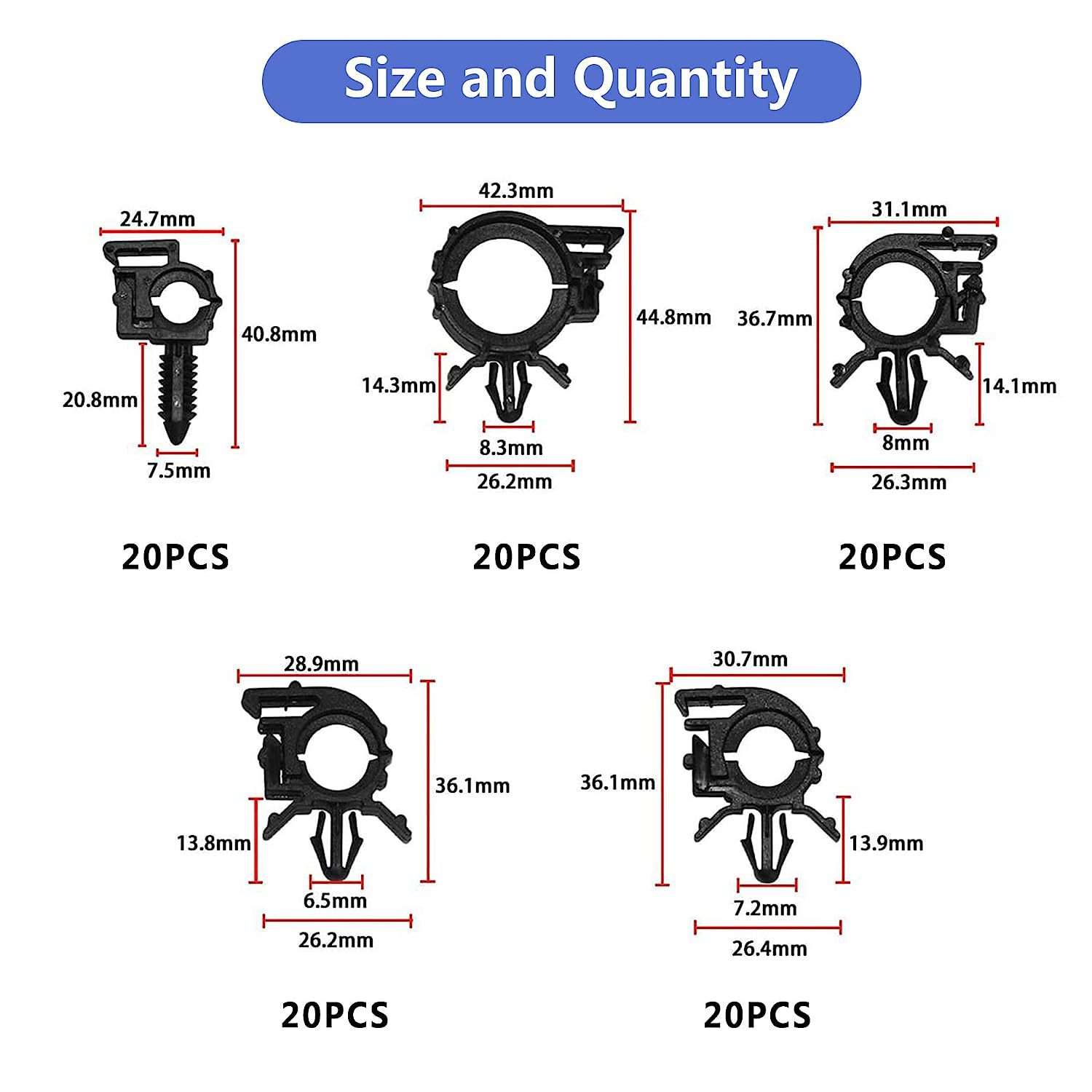 Wholesale car 150PCs boxed buckle 150 pieces car cable harness clip combination fastener wiring harness buckle clip