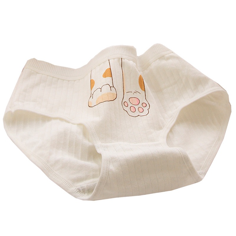 Lovely big ass corgi dog cute claw cute girl underwear pure cotton crotch women's underwear plus size 0272