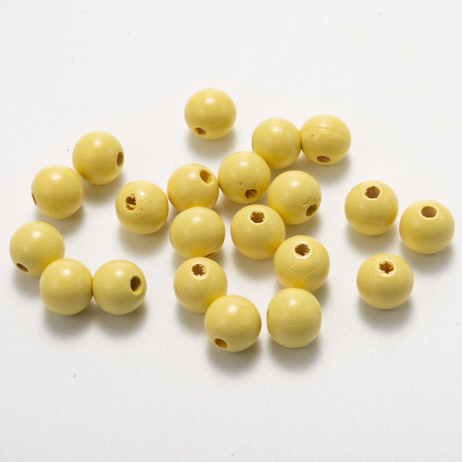 DJ source factory 14mm color wooden beads children's beads loose beads hemp rope tassel wooden beads string DIY accessories