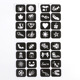 4 Black pattern templates