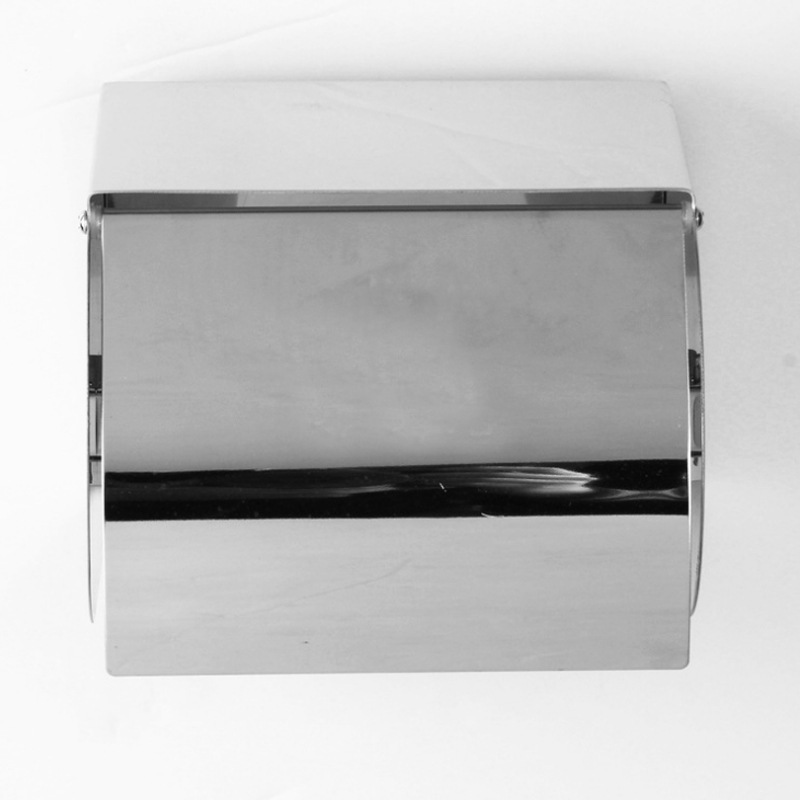 13*13*13 square stainless steel tissue box factory direct supply desktop table surface natural color dustproof tissue box