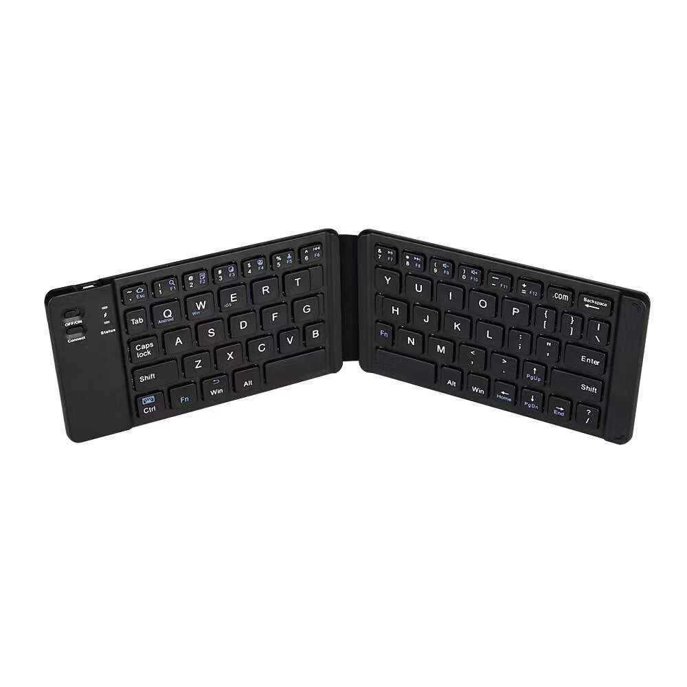 Portable lightweight wireless mini two folding Bluetooth keyboard BT18 mobile phone tablet computer office three system Universal