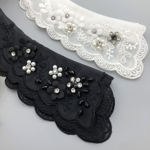 Manufacturers specializing in the production and processing of various collars fashion design new hot selling fake collar double yarn collar fake collar