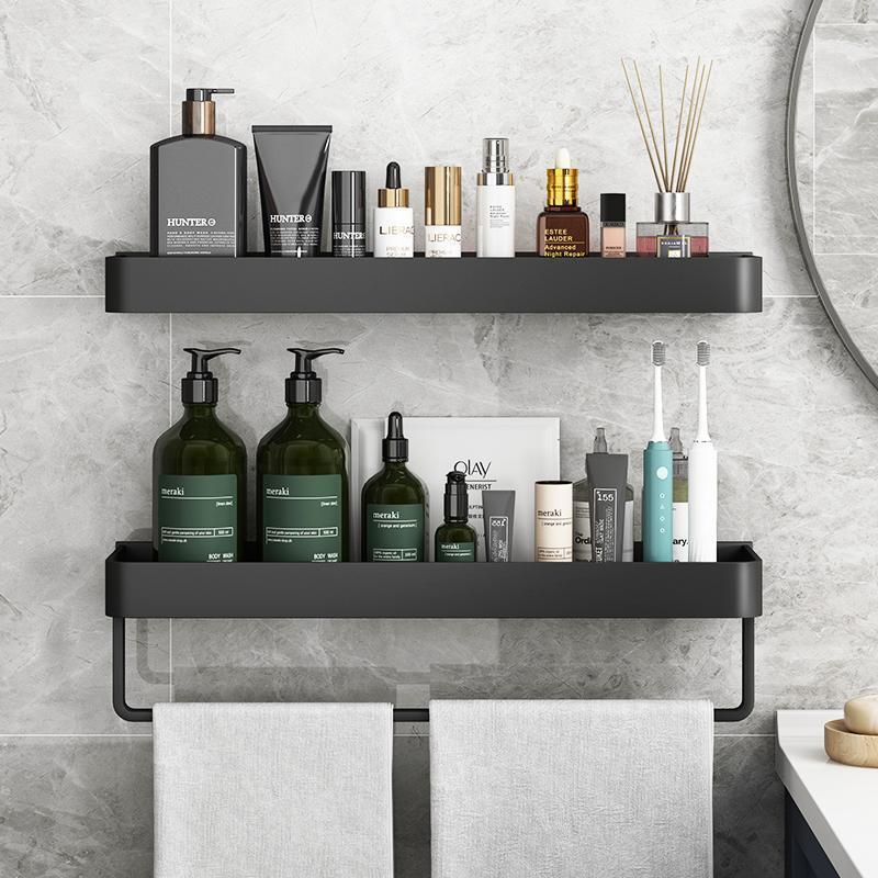 Bathroom Storage Rack Punch-free Toilet Toilet Toilet Towel Storage Rack on the Wall Bathroom Washstand Wall-mounted