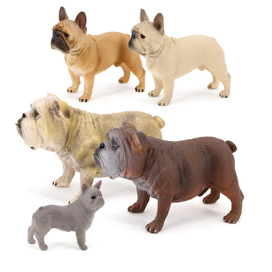 Children's Simulation Animal Dog Model Wolf Dog Dobbin Teddy Bigger Shepherd Dog Bulldog Pet Dog Toy Ornaments