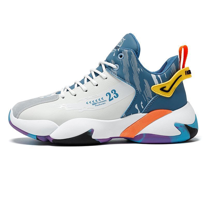 High-top shoes men's foreign trade Four Seasons New basketball shoes trendy student running men's shoes casual shoes men sneaker