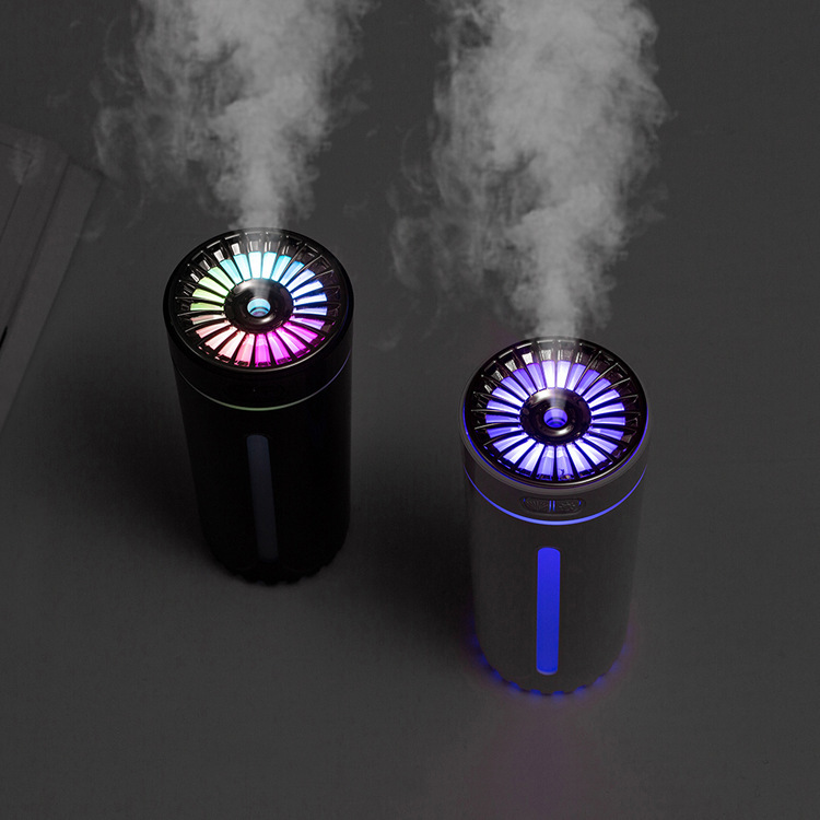 新型小型静音ポータブルusb車載アロマ加湿器幻影杯七色夜灯空気加湿器|undefined