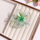 8CM bauhinia (flower heart green AB color)