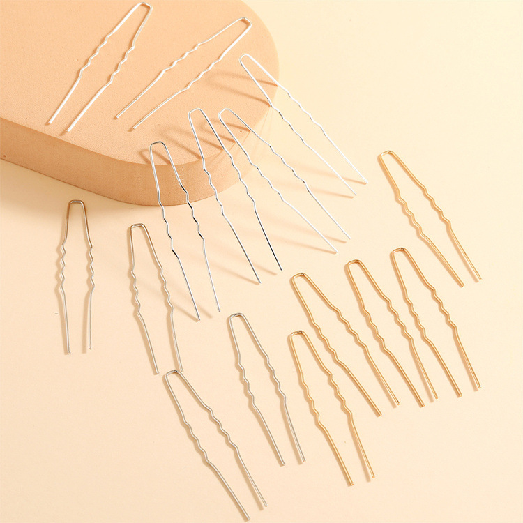 Factory direct supply 6.5cm small U-shaped hair Fork hair pin metal hair comb DIY hair accessories material