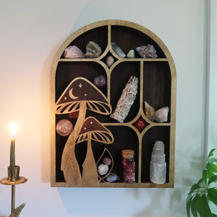 Arch Crystal Shelf Star Moon Mushroom Arch Crystal Rack Moon Crystal Display Rack