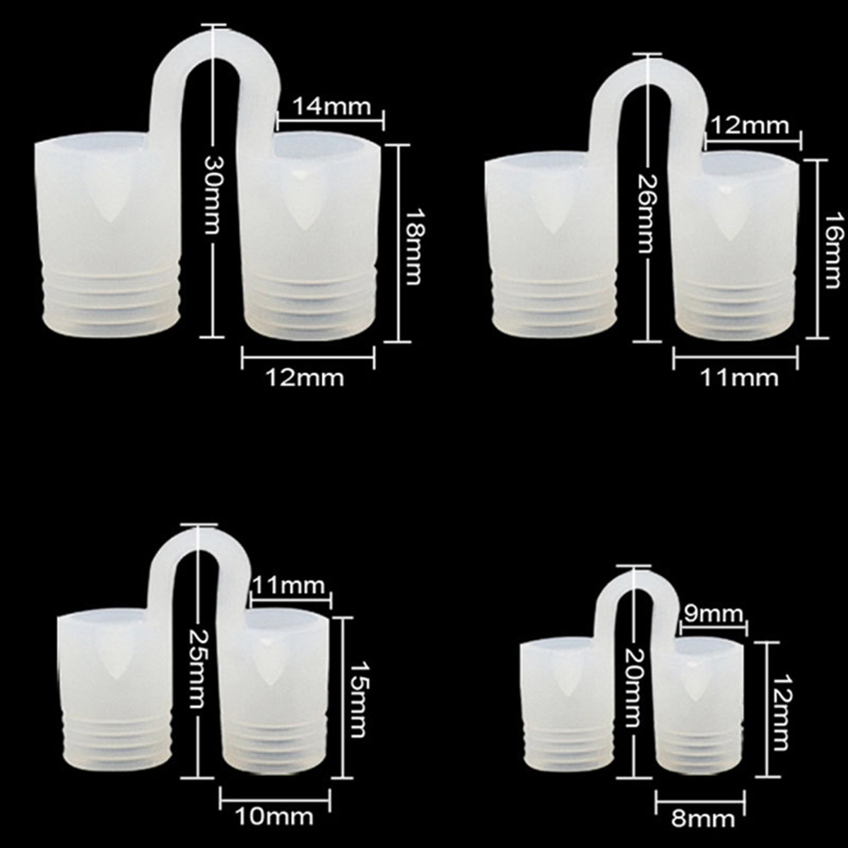 Silicone Snore Stop Snore Stop snore mini nose clip 8 installed Snore Stop Snore Stop snore from stock