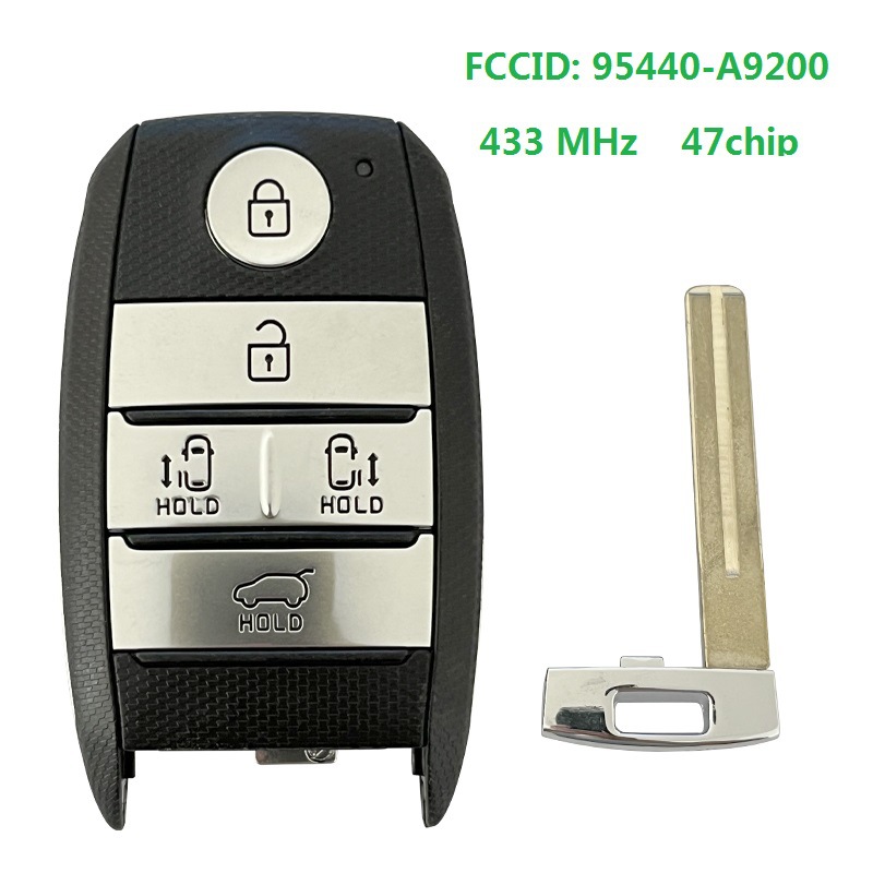 適用於起亞嘉華5鍵智能鑰匙 FCCID:95440-A9200 47芯片 433 MHz