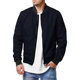 European and American New Men's Aviator Jacket Spring and Autumn Cross-border Casual Trendy Large Size Men's Zipper Men's Jacket 5XL